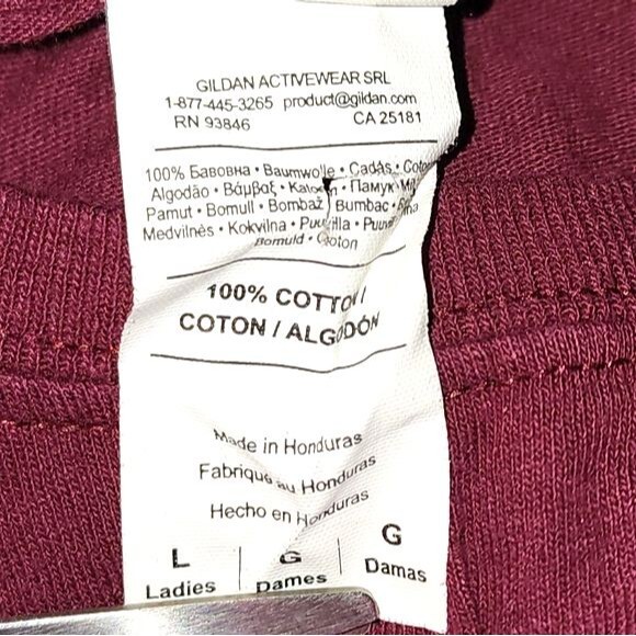 MSU/Gildan Maroon & White MS State University Bulldogs Pride T Shirt Size L - Picture 5 of 6